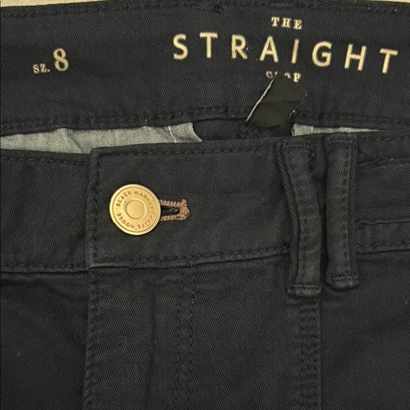 WHBM Women's Sleek Black Crop/Chino Pants with Straight Leg Design Size 8 - Picture 2 of 4